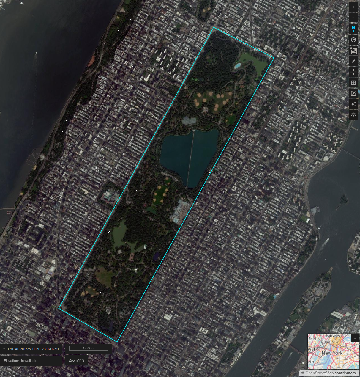Zooming to the Extent of an Area